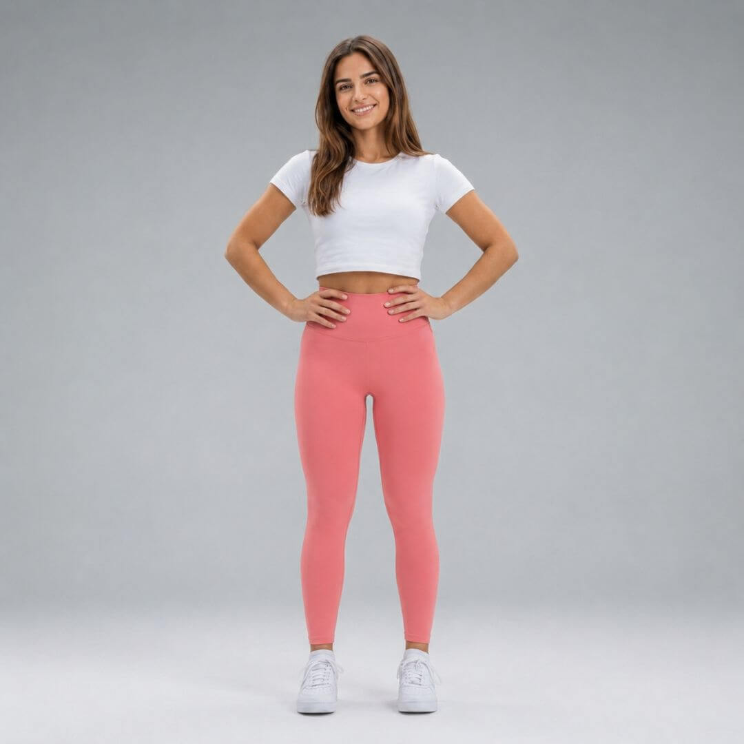 Pamučne Roze Plump Helanke
